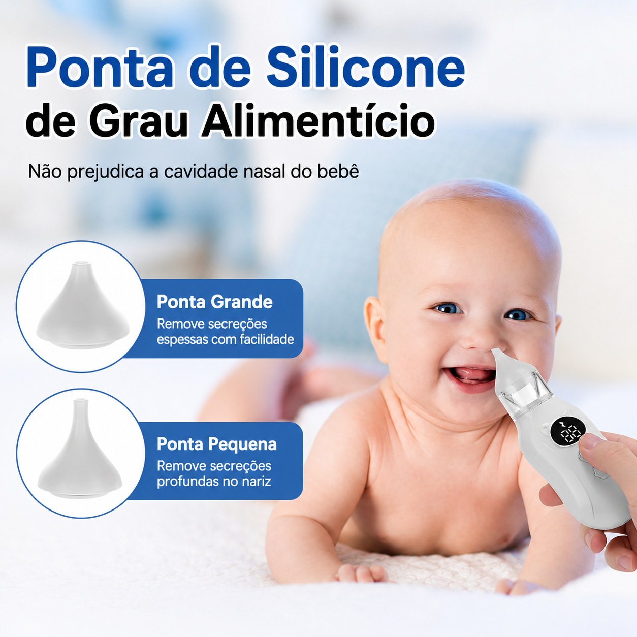 Aspirador Nasal Elétrico para Bebês