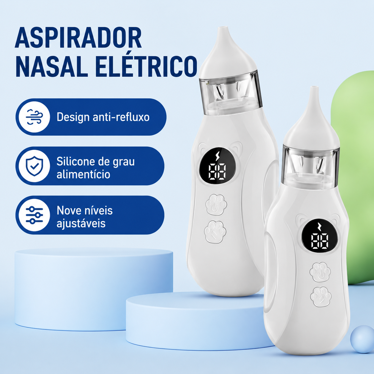 Aspirador Nasal Elétrico para Bebês