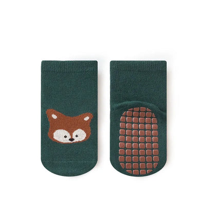 6 pares de meias infantis antiderrapantes
