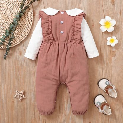 Body infantil manga longa floral