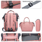 Conjunto de 5 peças LEQUEEN Mom Bag Mochila Grande para Mamãe e Bebê Bolsa para Fraldas Mochila de Maternidade Feminina
