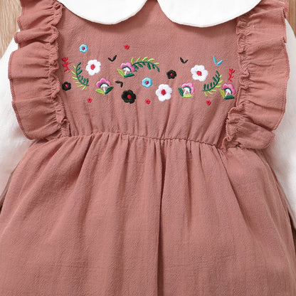 Body infantil manga longa floral